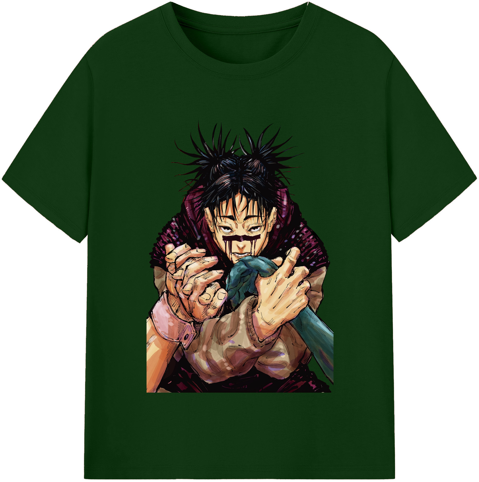 （画像用） 呪術廻戦 Jujutsu Kaisen 綿100％半袖Tシャツ（フロントプリント）